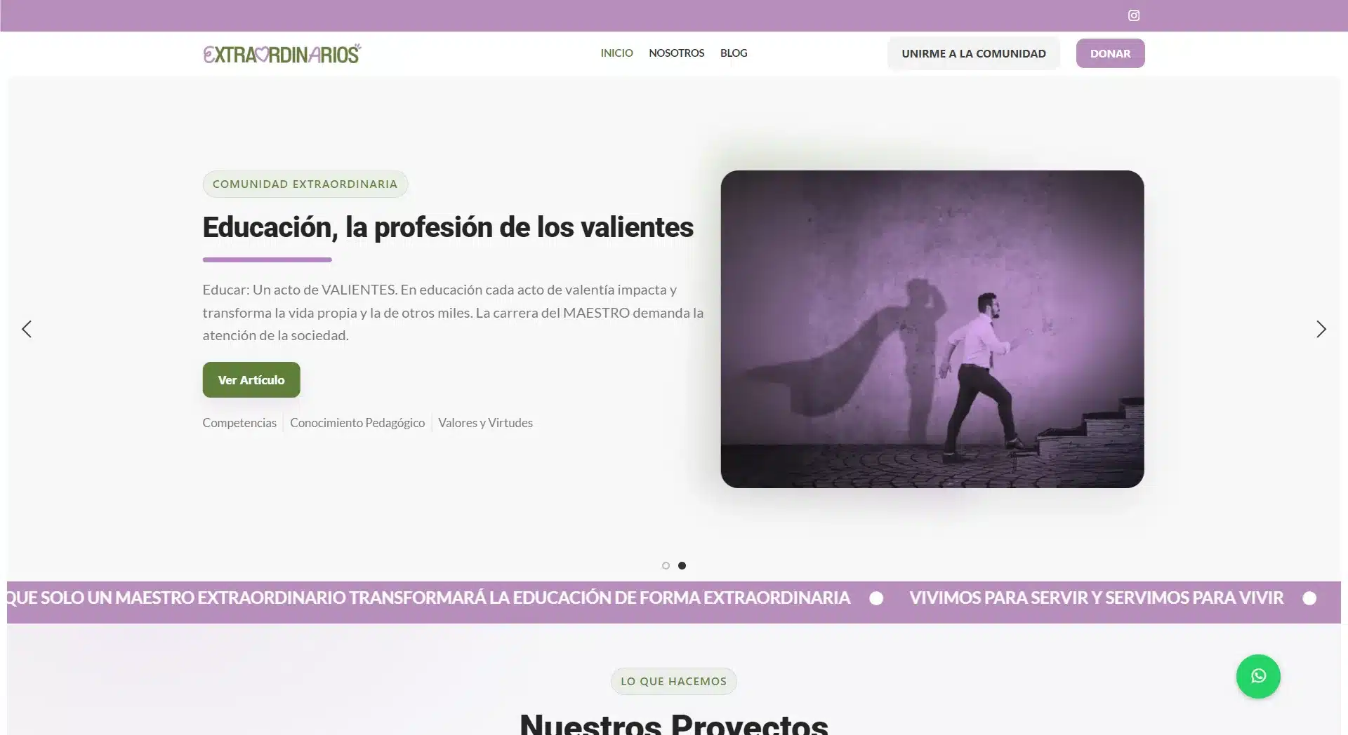 Extraordinarios fashion e-commerce website preview